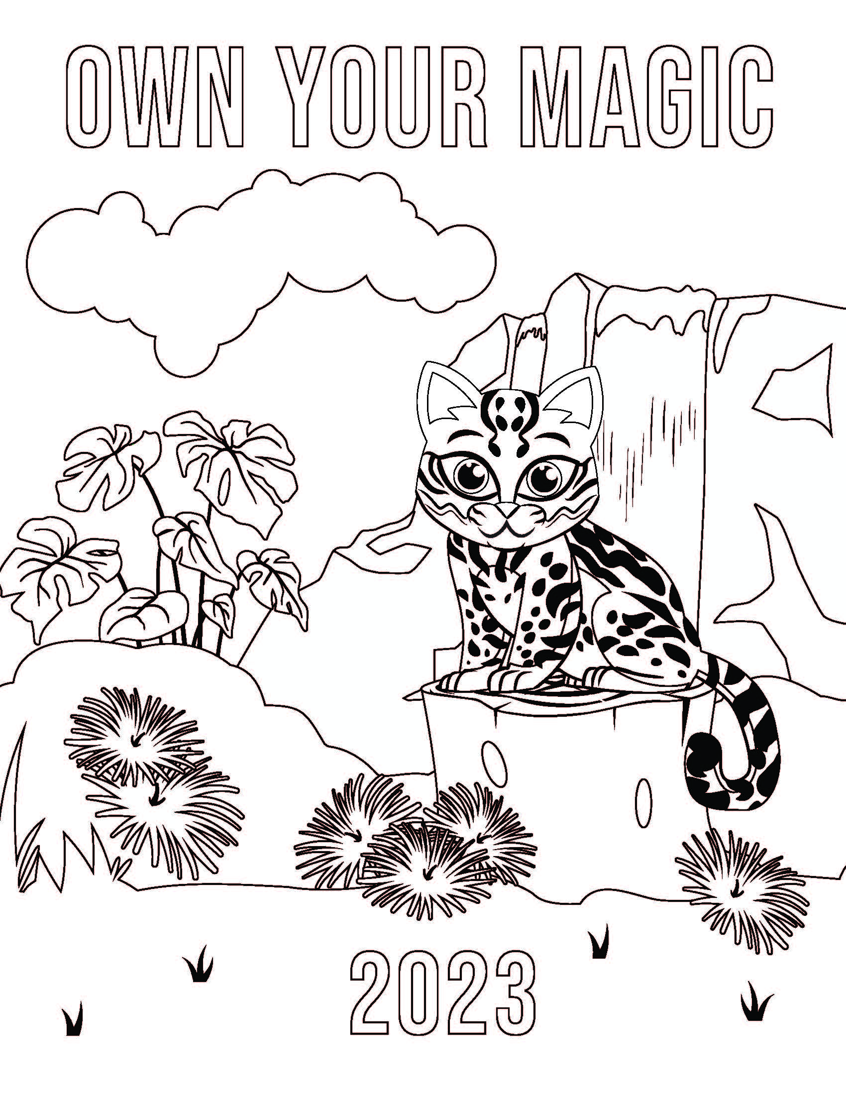 MagNut Coloring Page 1