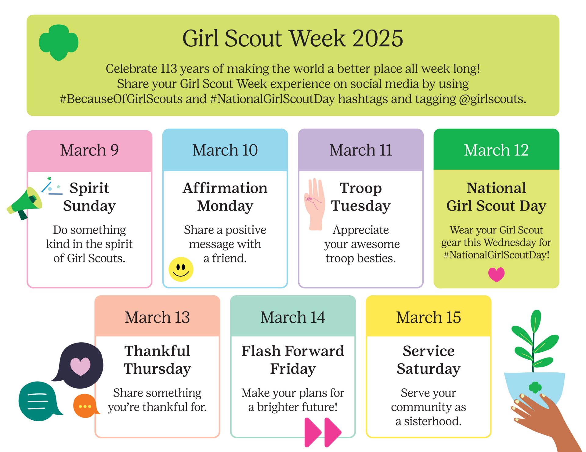 Girl Scout Days and Traditions Girl Scouts Western Pennsylvania