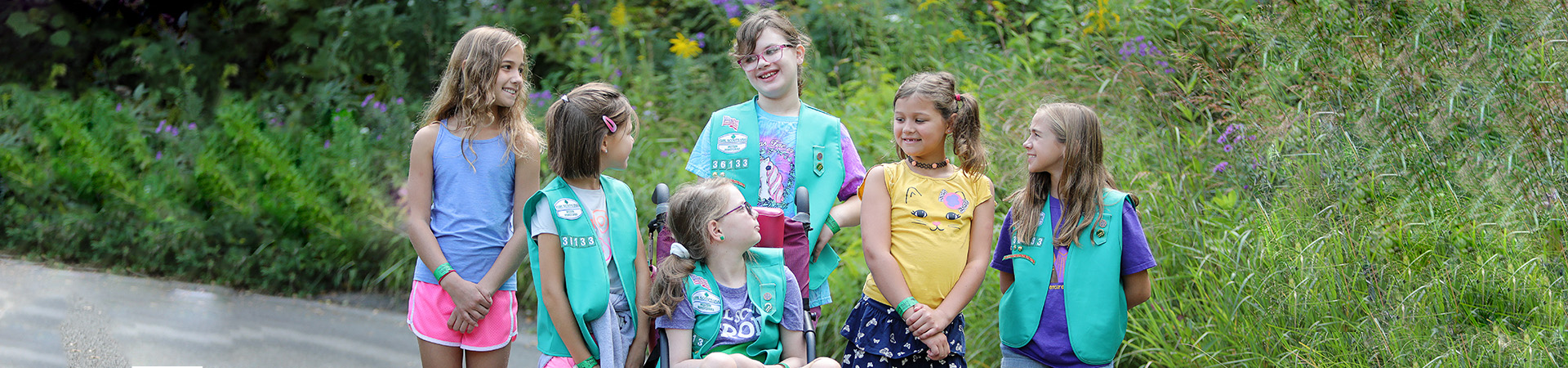  troop of junior girl scouts 